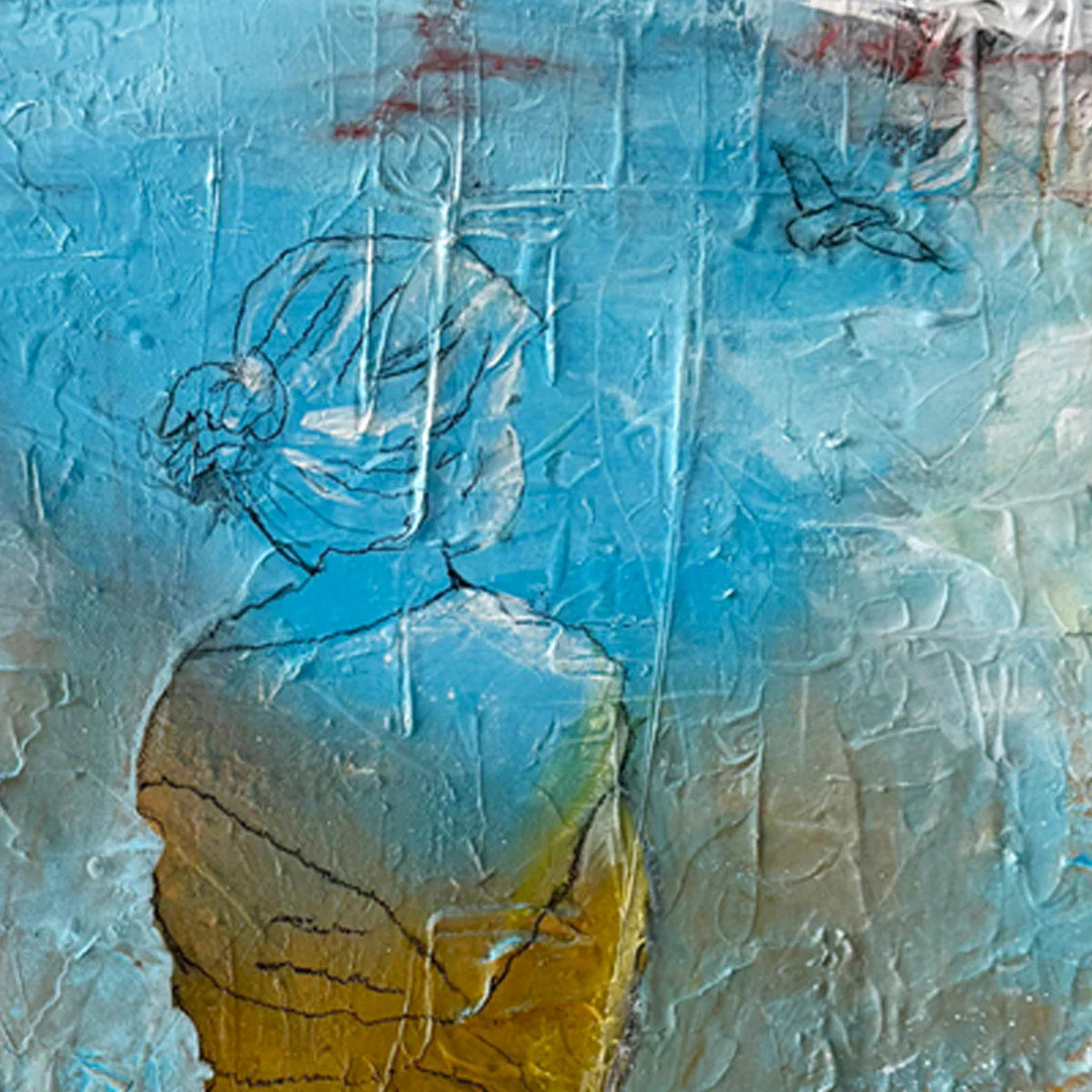 Cool breeze and sore legs | 24"x24"