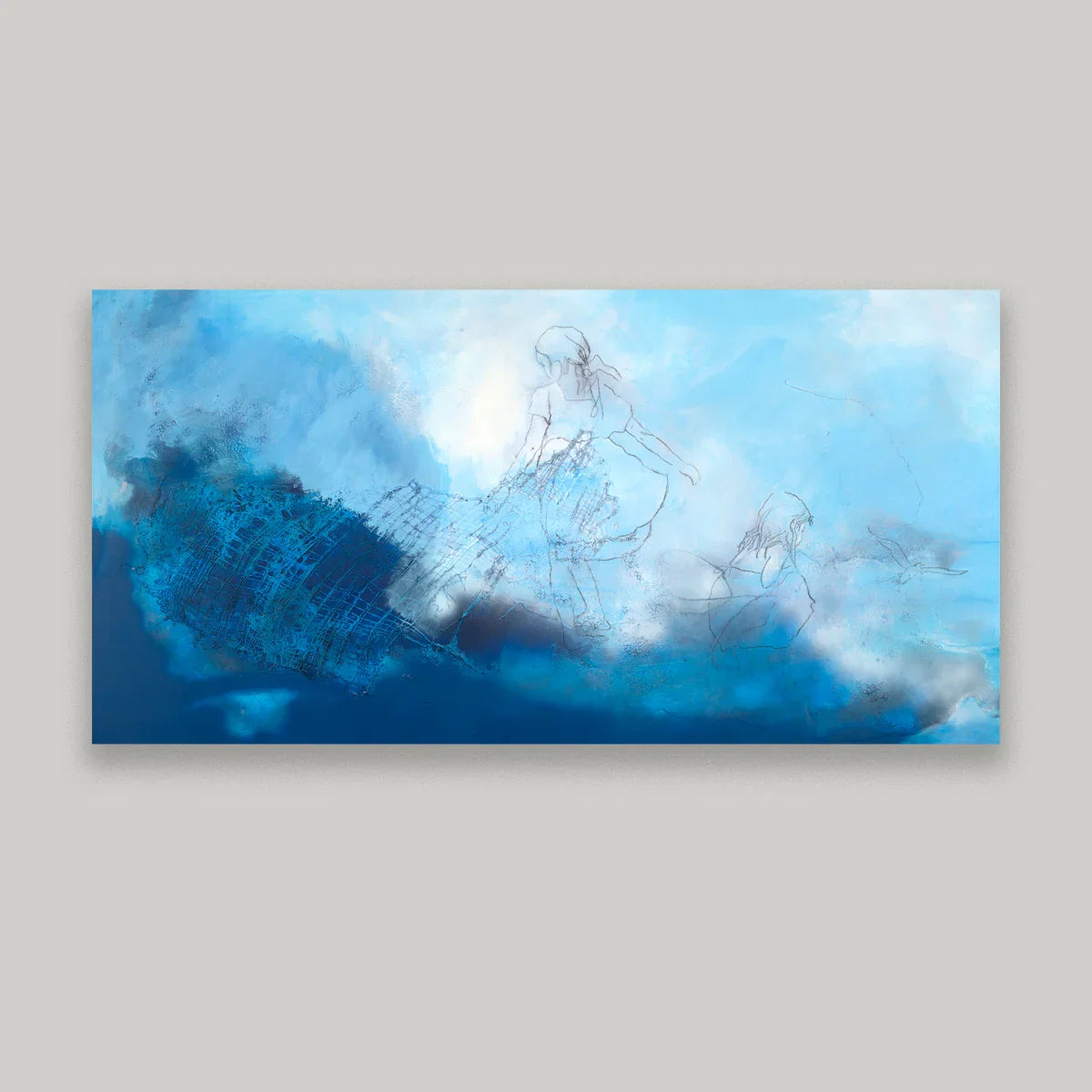 Friends Forever | 60"x30" | Abstract Figurative