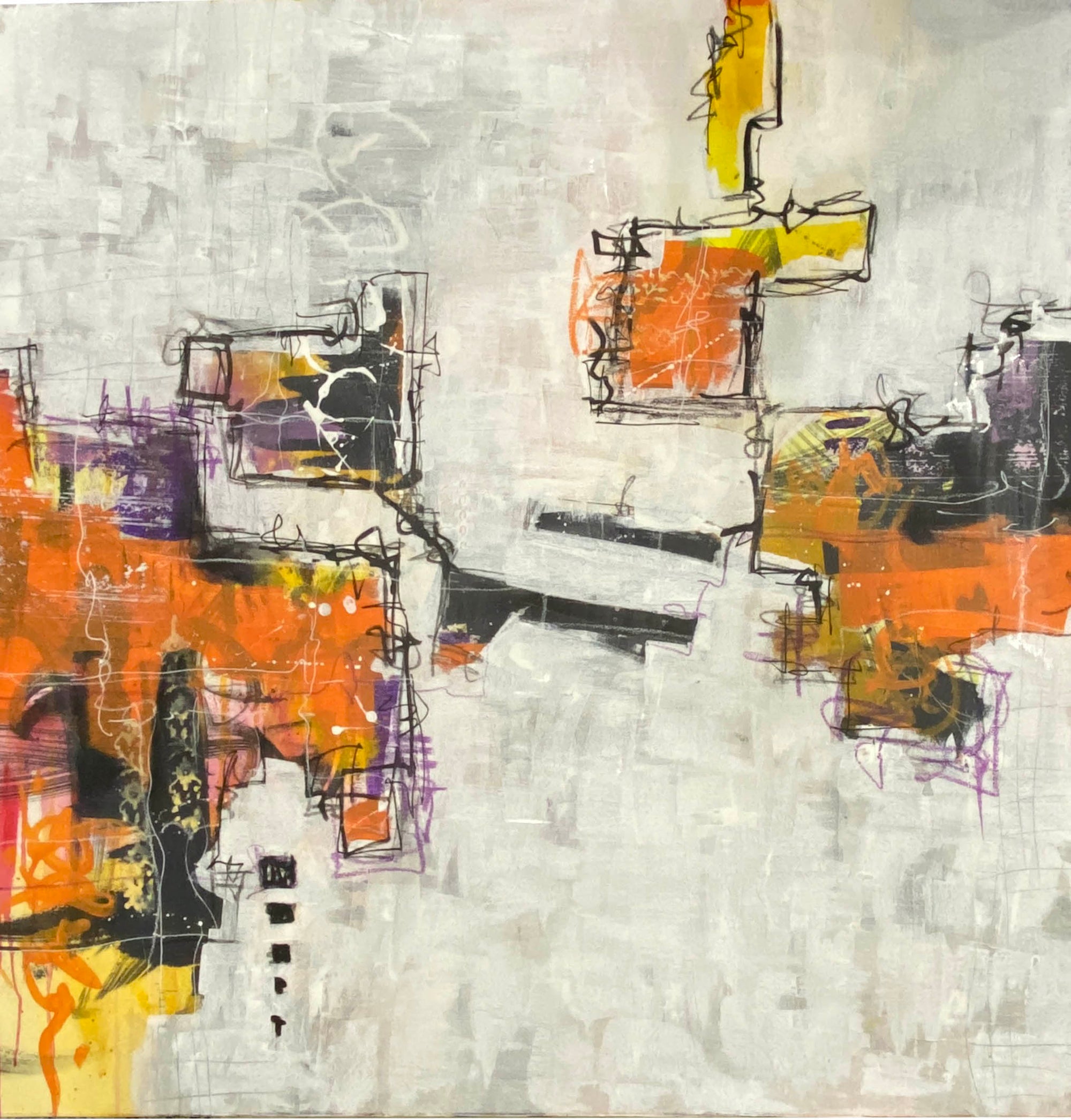 Hidden Grammar of the Streets  | 36" x 36"