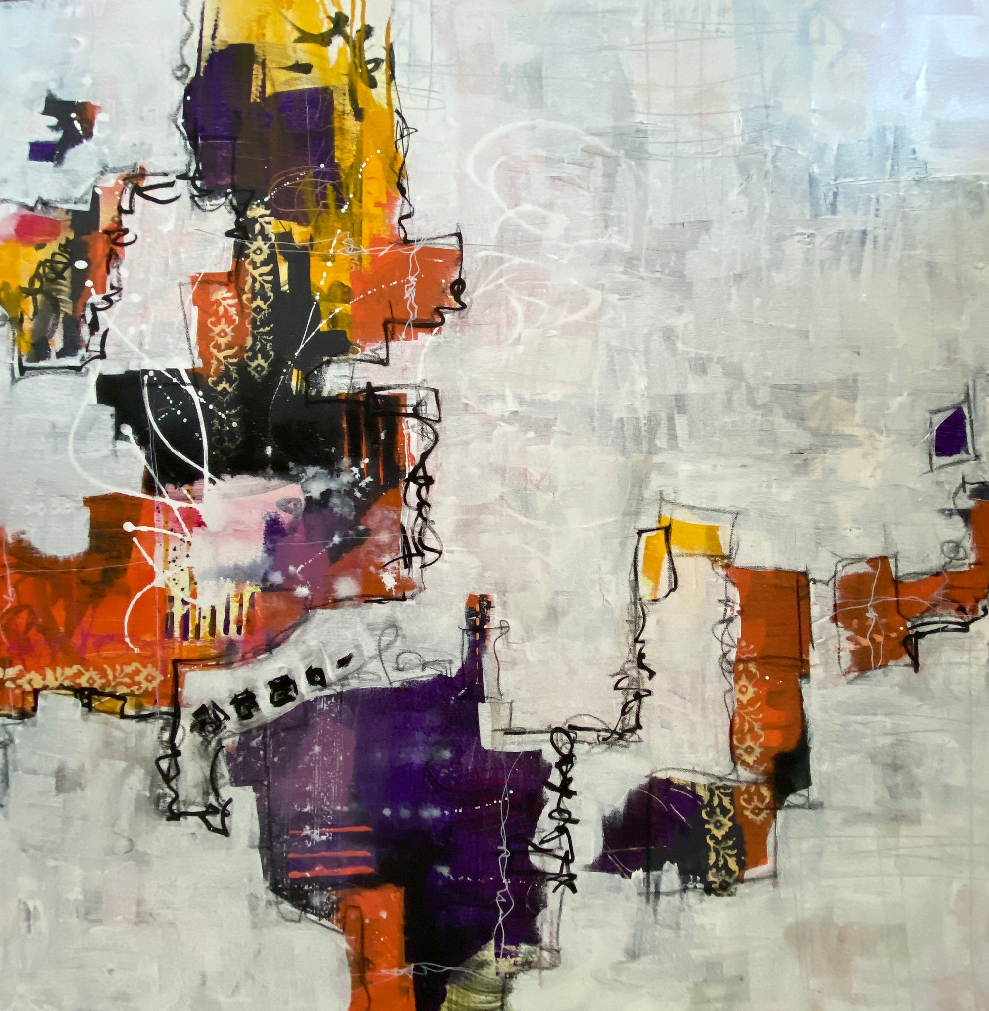 Windows Without Names  | 36" x 36"