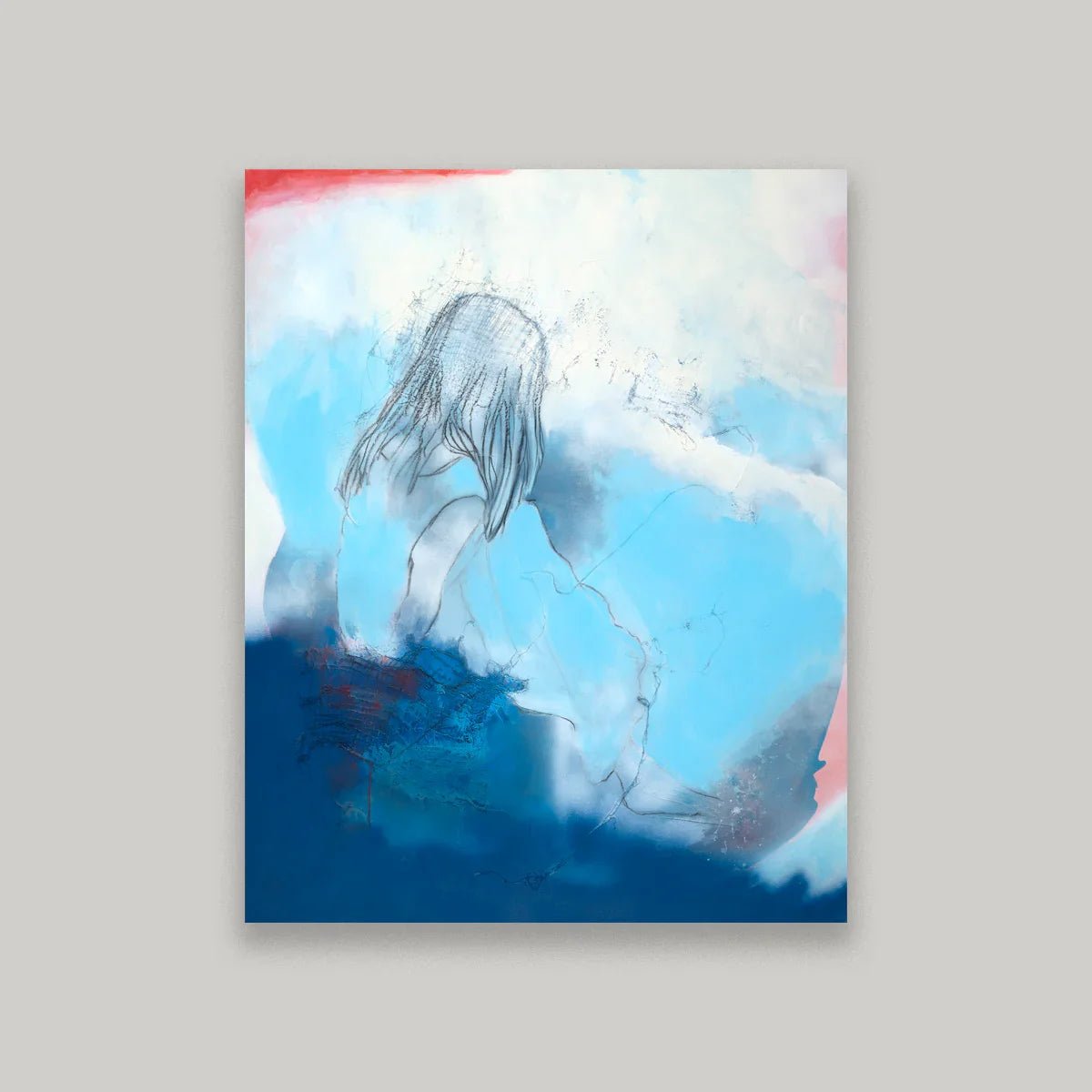 Hiding in Plain Sight | 40"x50"| Abstract Figurative - Pratartist